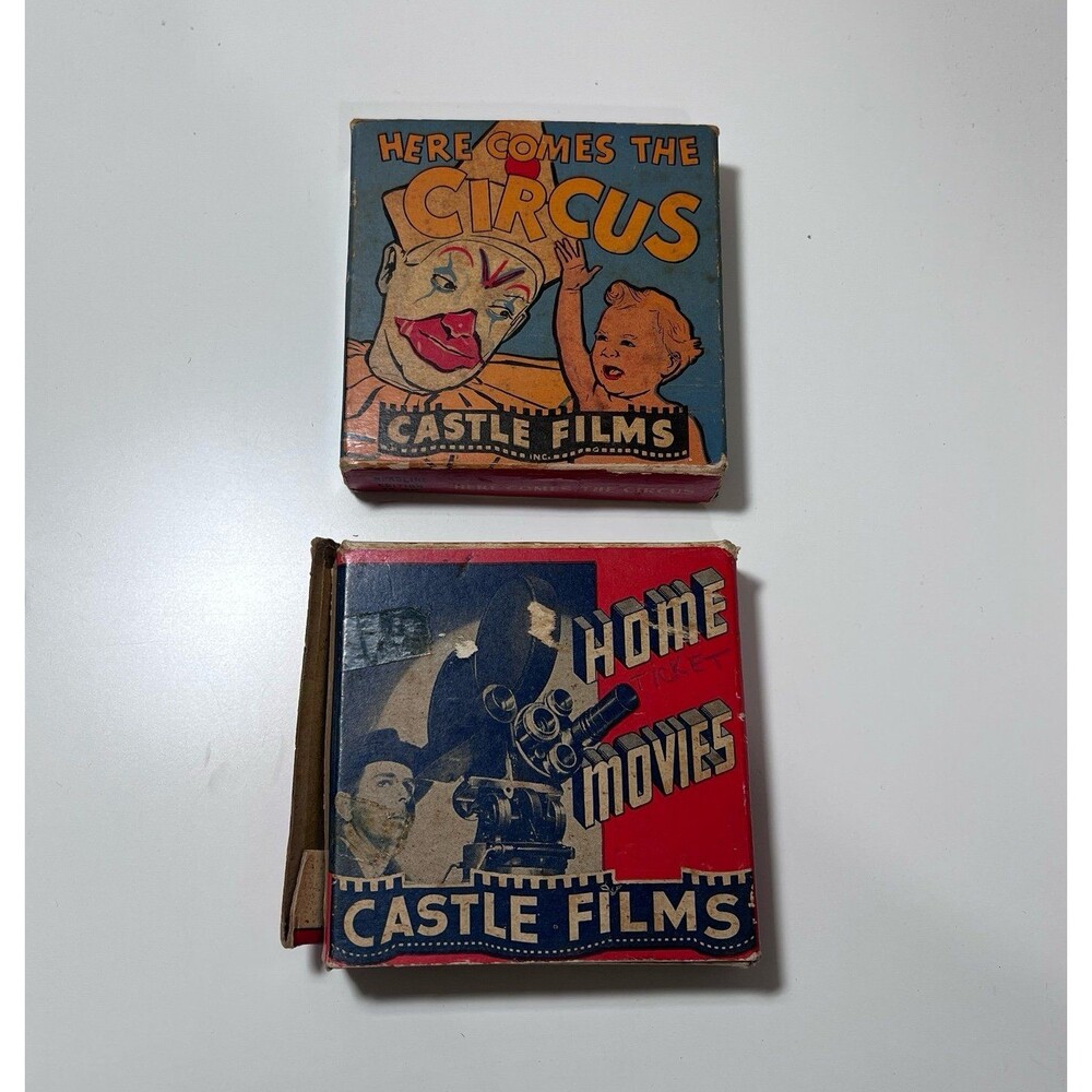 16mm VTG Castle Films Movie Bundle: Here Comes the Circus, US Fighting Marines